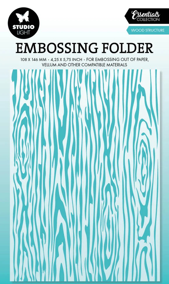 Bild 1 von Studio Light • Essentials Embossing Folder Forest background - Prägeschablone Wooden planks