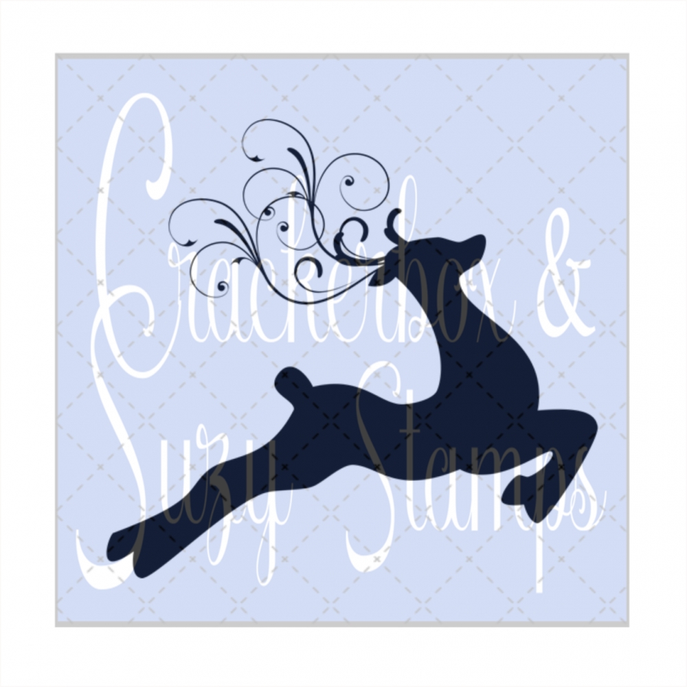 Bild 1 von Crackerbox & Suzy Stamps Cling - Gummistempel Reindeer - Rentier