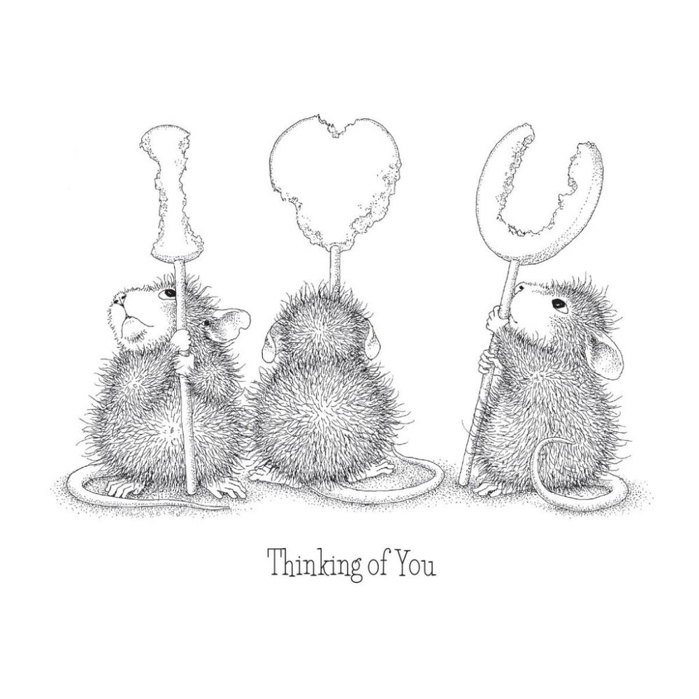 Bild 1 von Spellbinders We Heart You Cling Rubber Stamp Set - House Mouse Stempelgummi