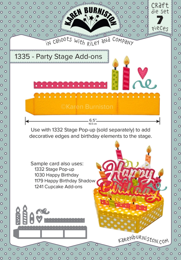 Bild 1 von Karen Burniston Dies  Stanzen - Party Stage Add-ons
