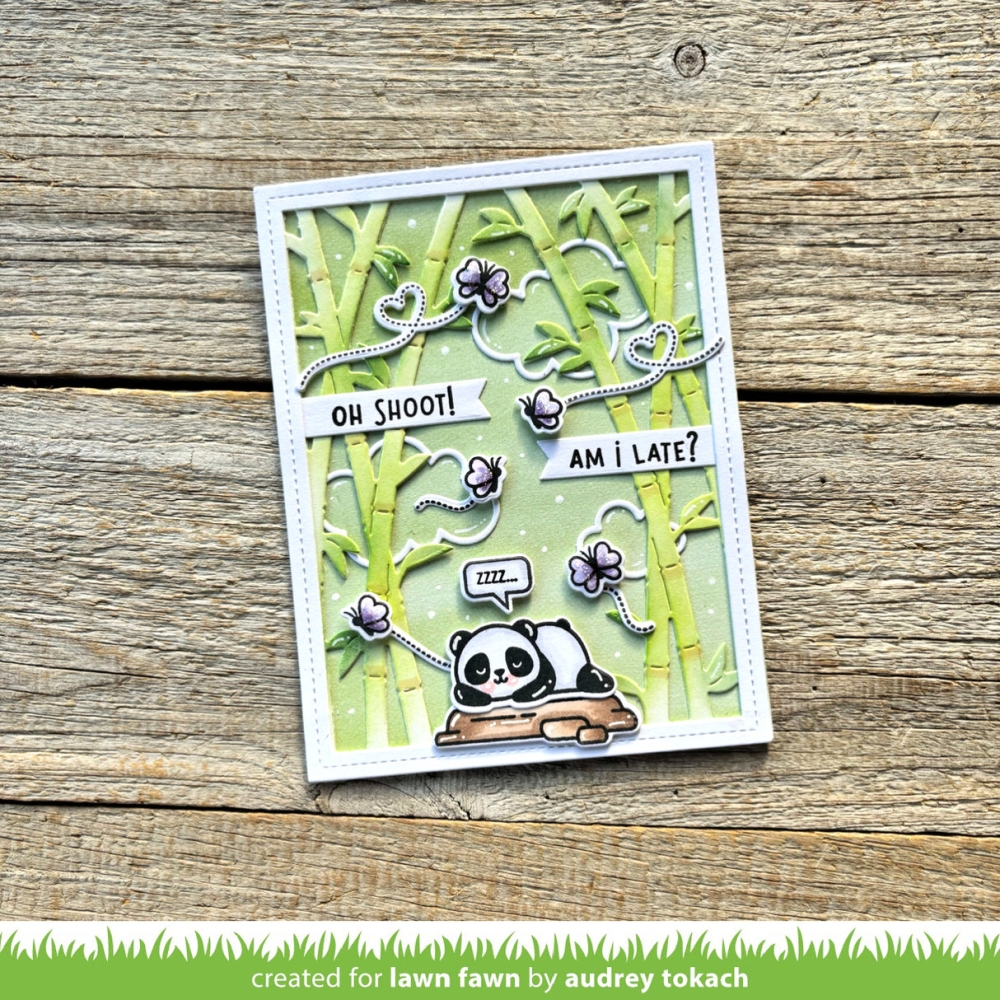 Bild 1 von Lawn Fawn Cuts  - Stanzschablone bamboo forest backdrop: portrait