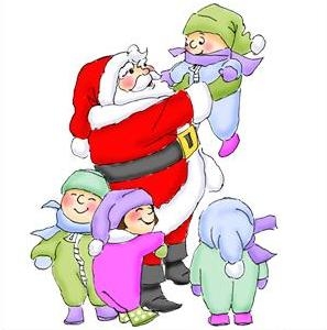 Bild 1 von Art Impressions Stempelgummi Jingle Tots Christmas Tots with Santa