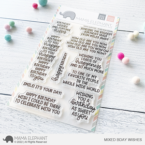 Bild 1 von Mama Elephant - Clear Stamps MIXED BDAY WISHES