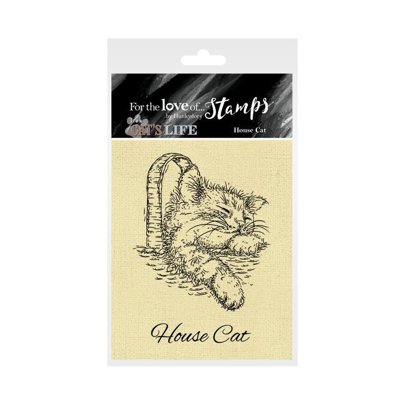 Bild 1 von For the love of...Stamps by Hunkydory - It's A Cat's Life Clear Stamp - House Cat