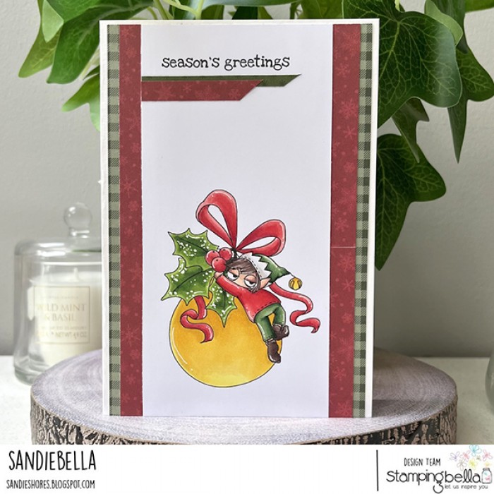 Bild 1 von Gummistempel Stamping Bella Cling Stamp ODDBALL CHRISTMAS ORNAMENT ELF RUBBER STAMP