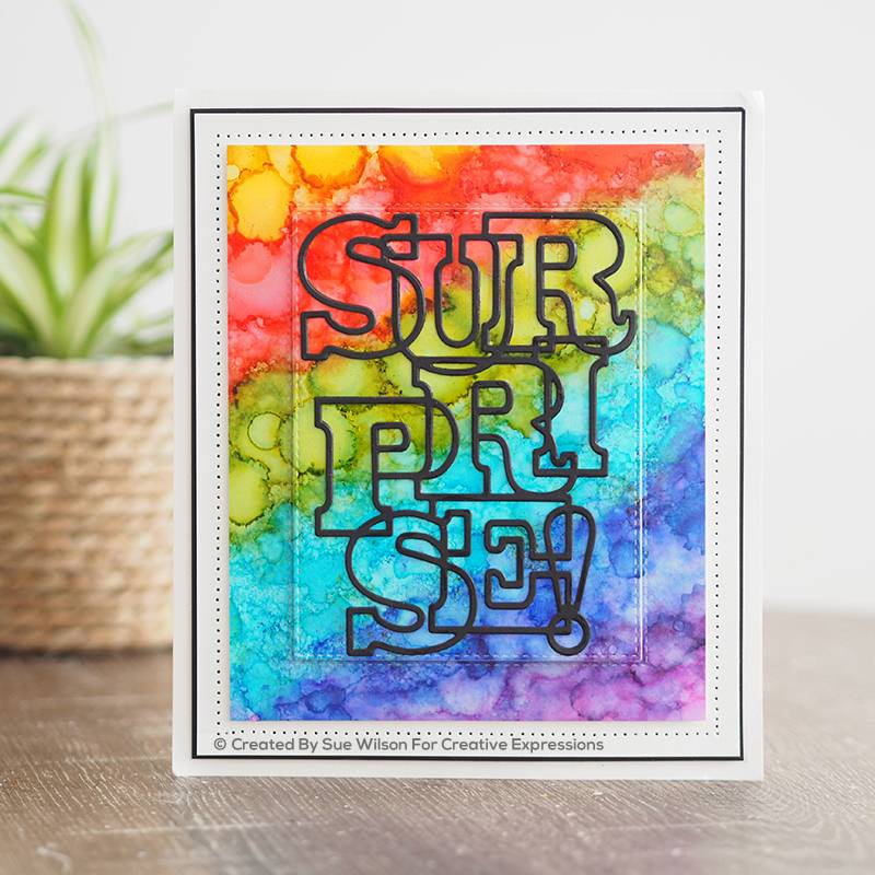 Bild 1 von Creative Expressions Big Bold Words Surprise Craft Die & Stamp Set - Stanze & Stempel