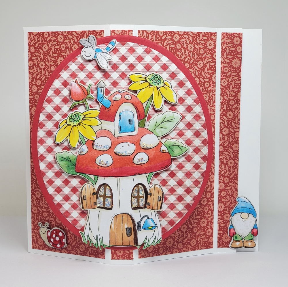 Bild 1 von Art Impressions Clear Stamps with dies Mushroom Cubbies - Stempelset inkl. Stanzen