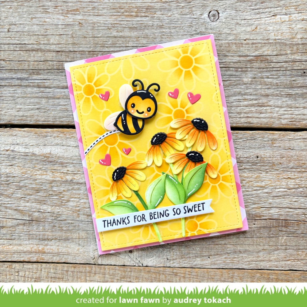 Bild 1 von Lawn Fawn Lawn Stencils - Schablone daisy bloom outline background stencil