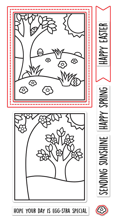 Bild 1 von Lawn Fawn Cuts  - Stanzschablone window scene: spring - lawn cuts