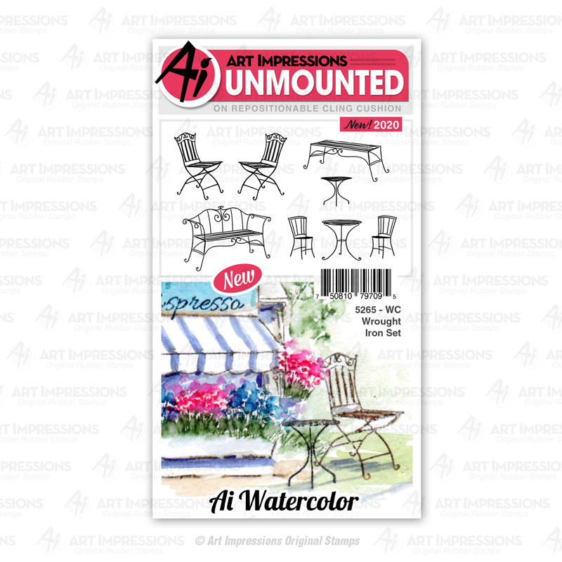 Bild 1 von Art Impressions Stempelgummi Watercolor - Wrought Iron Set