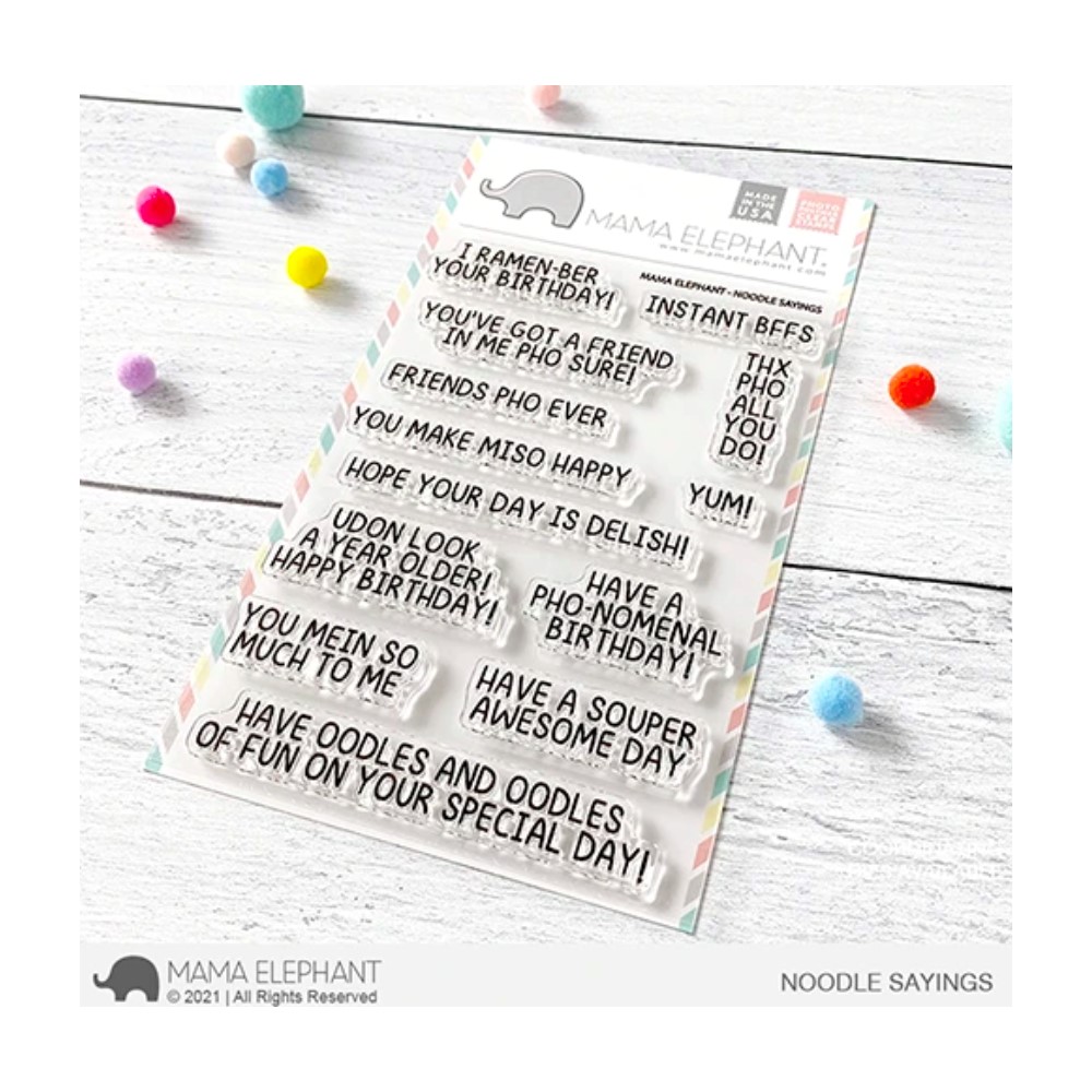 Bild 1 von Mama Elephant - Clear Stamps NOODLES SAYINGS