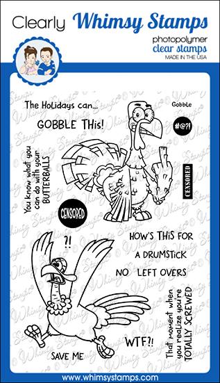 Bild 1 von Whimsy Stamps Clear Stamps - Gobble This! - Truthahn