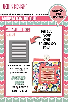 Bild 1 von Uchi's Design Animation Die Cut - Grid  (Detailed die cut)