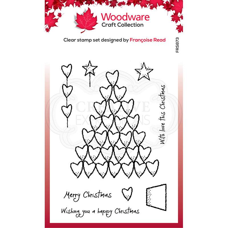 Bild 1 von Woodware Clear Stamp Singles Heart Tree - Herz-Tannenbaum
