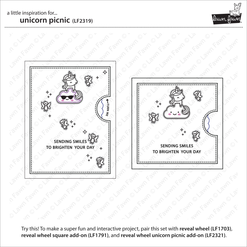 Bild 1 von Lawn Fawn Clear Stamps  - Clearstamp Unicorn Picnic