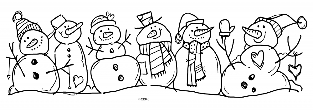 Bild 1 von WOODWARE Clearstamps  Clear Magic Singles - Snowman Family - Schneemänner