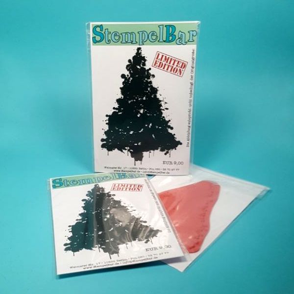 Bild 1 von StempelBar Stempelgummi Weihnachtsbaum aus Klecksen