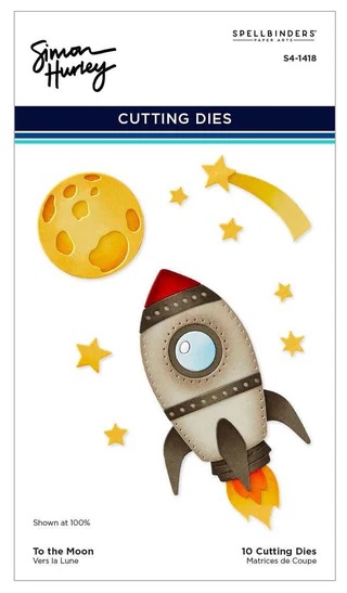 Bild 1 von Spellbinders To the Moon Etched Dies - Stanz-Set Space Adventure Collection von Simon Hurley