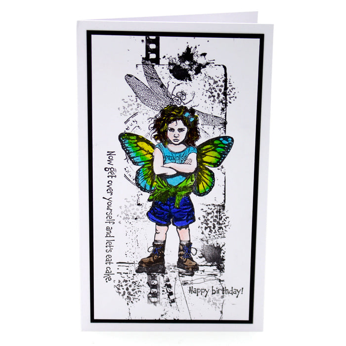 Bild 1 von Cosmic Shimmer Pre Cut Stamp - Gummistempel - Andy Skinner Princess Attitude