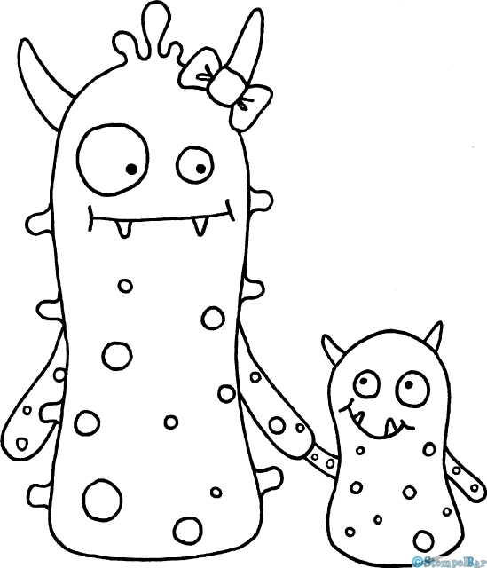 Bild 1 von StempelBar Stempelgummi Die Monster Penelope & Polly