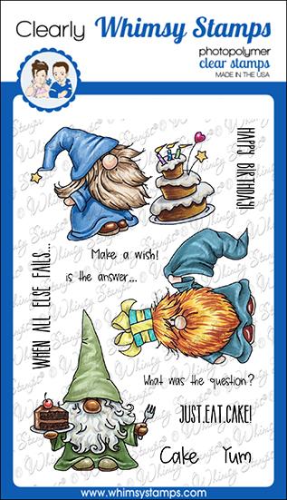 Bild 1 von Whimsy Stamps Clear Stamps  - Gnome Birthdays -  Gnomengeburtstage
