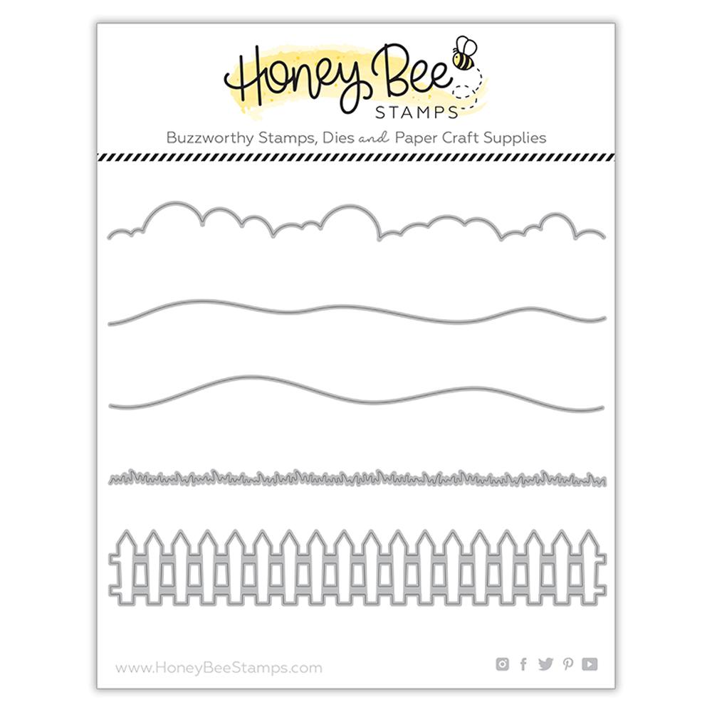 Bild 1 von Honey Bee Stamps DieCuts - Horizon Slimline Borders - Stanzschablone