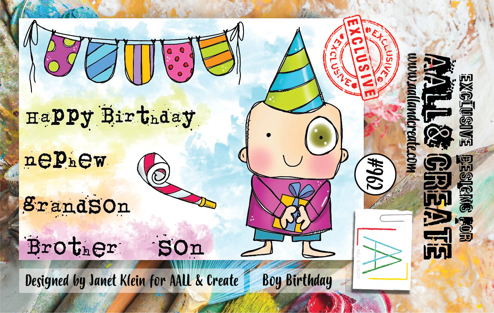 Bild 1 von AALL & Create Clear Stamps - BOY BIRTHDAY