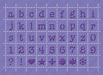Bild 1 von Cuttlebug Präge- und Stanzset Postage Alphabet