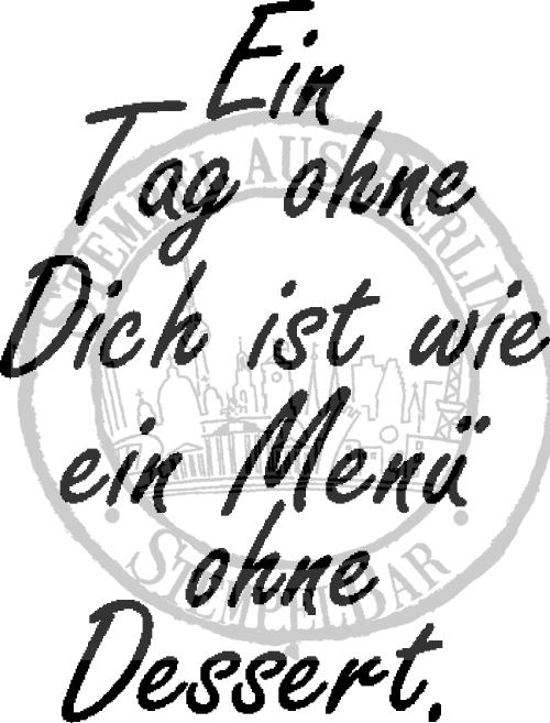 Bild 1 von StempelBar Stempelgummi Ein Tag ohne Dich