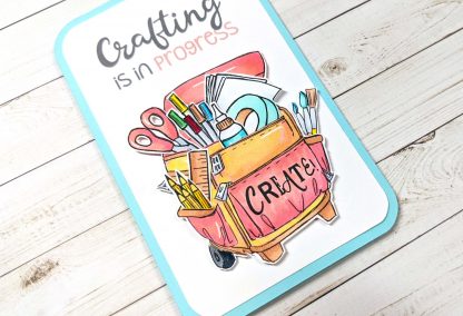 Bild 1 von Art Impressions Clear Stamps with dies Craft Bag - Bastelmaterialien Stempelset inkl. Stanzen