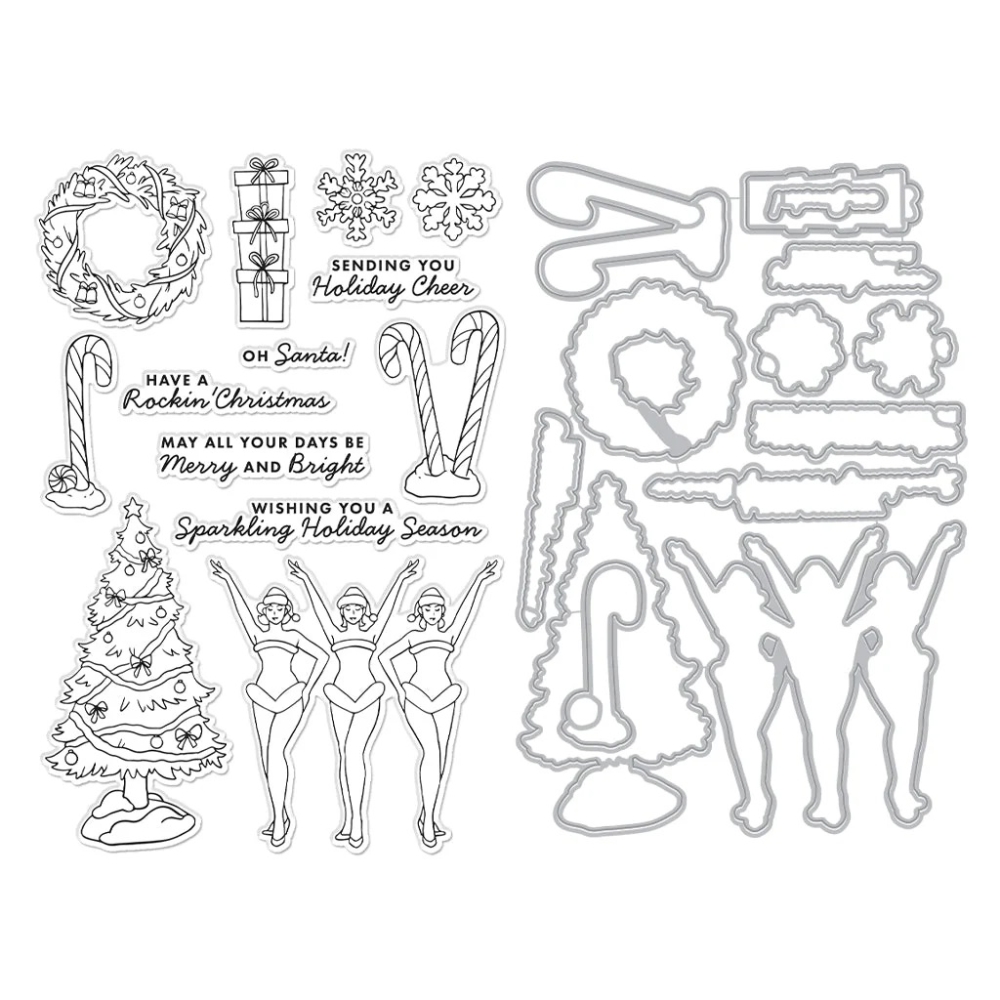 Bild 1 von Hero Arts  - Sparkling Holiday Stage Bundle (E) - CLEAR STAMPS UND DIE COMBO - Stempel und Stanzen