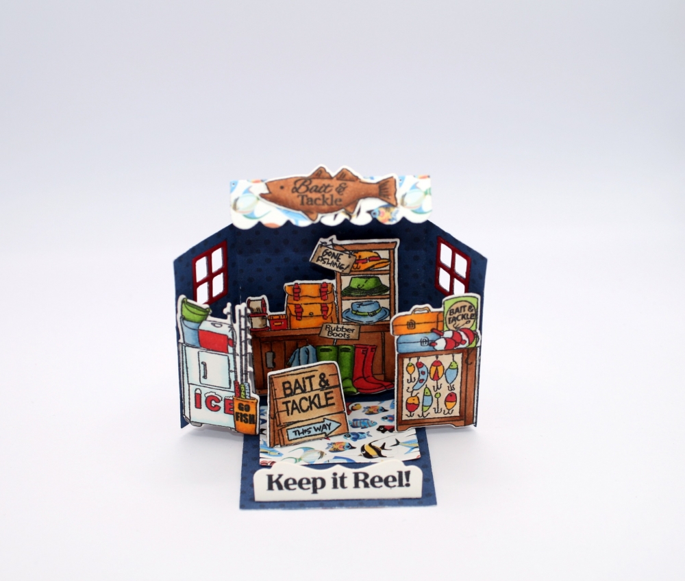 Bild 1 von Art Impressions Clear Stamps with dies Bait & Tackle MB - Stempelset inkl. Stanzen