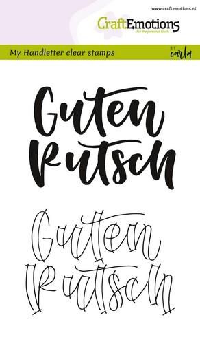 Bild 1 von CraftEmotions Stempel - clearstamps A6 - handletter - Guten Rutsch (DE) Carla Kamphuis
