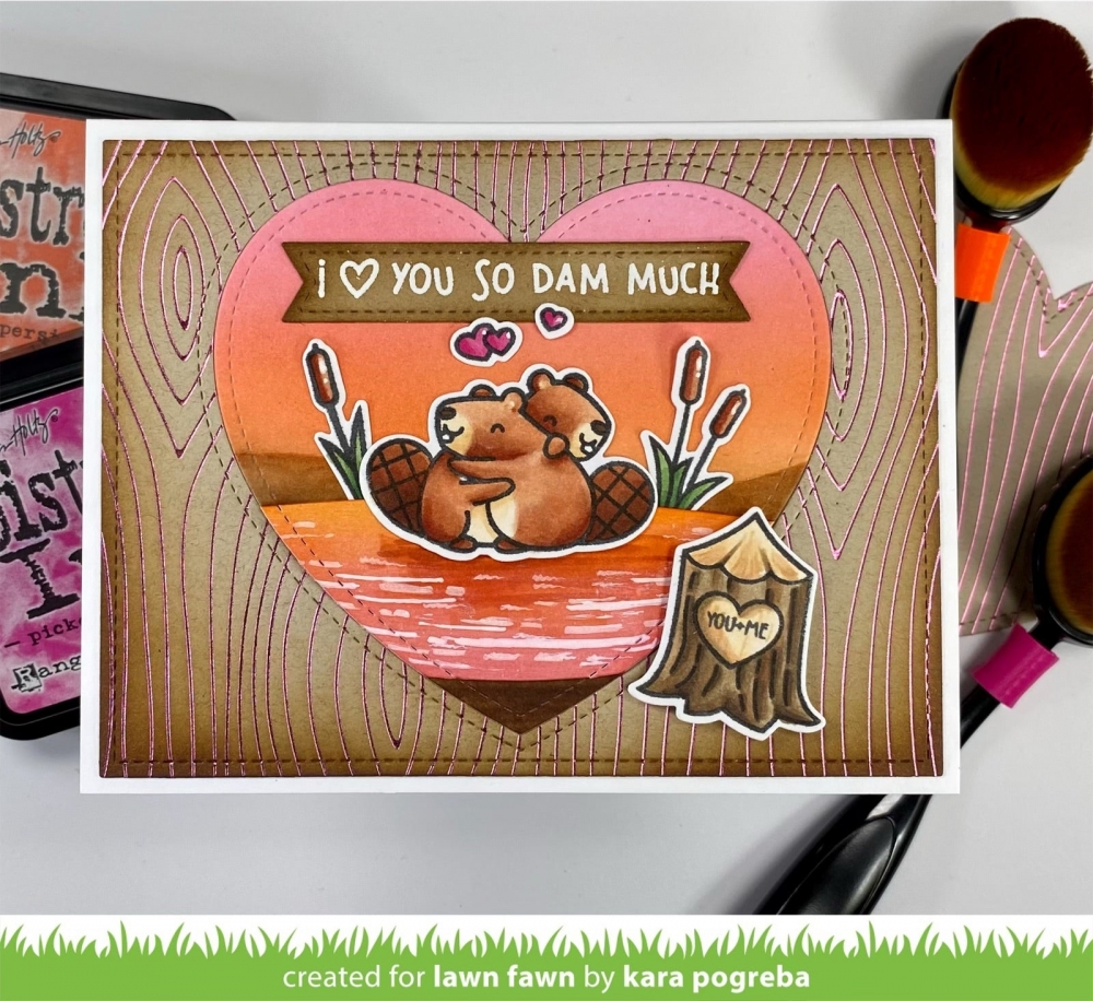 Bild 1 von Lawn Fawn Hot Foil Plates - woodgrain background hot foil plate