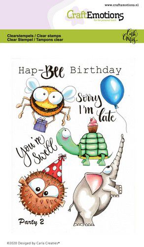 Bild 1 von CraftEmotions Stempel - clearstamps A6 - Party 2 Carla Creaties
