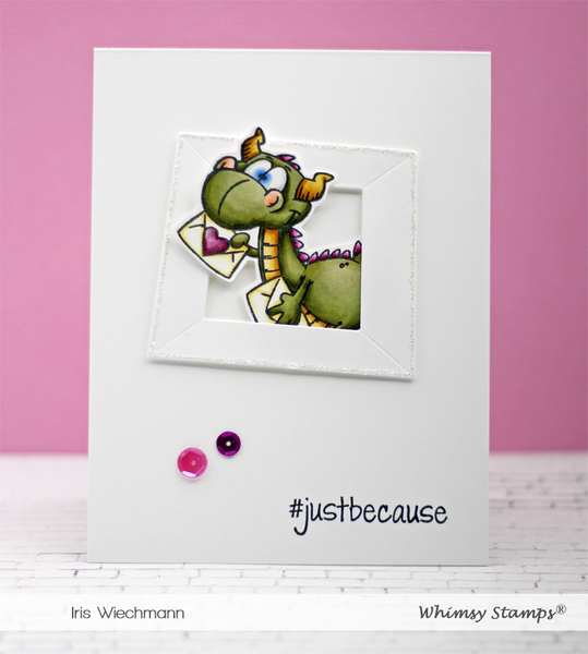 Bild 1 von Whimsy Stamps Clear Stamps - Dudley's Mailed with Love - Drache