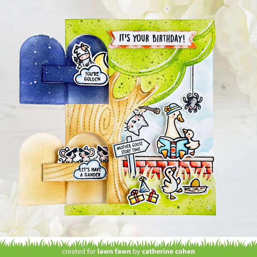 Bild 1 von Lawn Fawn Cuts  - Stanzschablone knock knock, who's there?