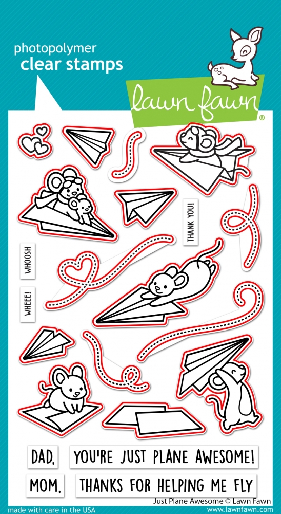 Bild 1 von Lawn Fawn Cuts  - Stanzschablone just plane awesome lawn cuts - Papierflieger