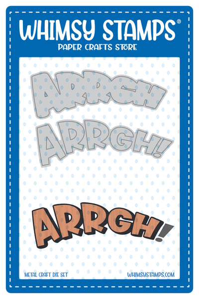 Bild 1 von Whimsy Stamps Die Stanze  -  Arrgh Word and Shadow Die Set