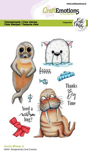 Bild 1 von CraftEmotions Stempel - clearstamps A6 - Arctic Winter 3 (Eng)  Carla Creaties