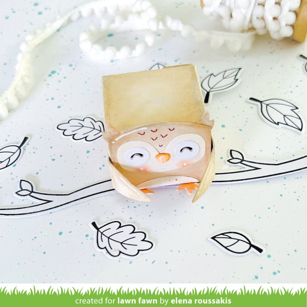 Bild 1 von Lawn Fawn Cuts  - Stanzschablone tiny gift box owl and penguin add-on