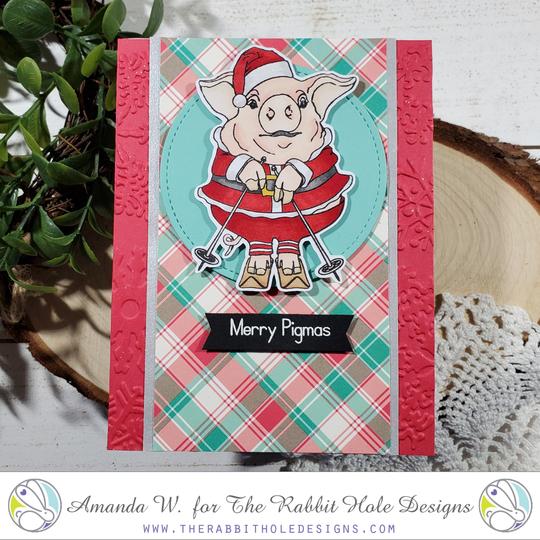 Bild 1 von The Rabbit Hole Designs Clear Stamps  - Merry Pigmas - Weihnachten Schweinchen