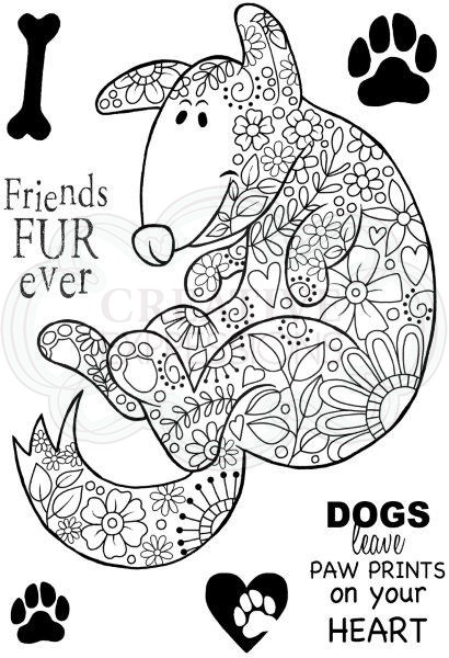 Bild 1 von WOODWARE Clear Stamps  Clear Magic Singles Decorative Dog - Hund