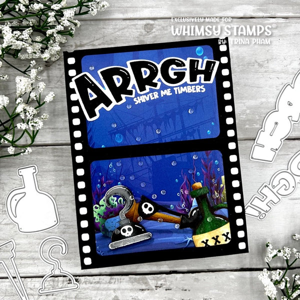 Bild 1 von Whimsy Stamps Die Stanze  -  Arrgh Word and Shadow Die Set
