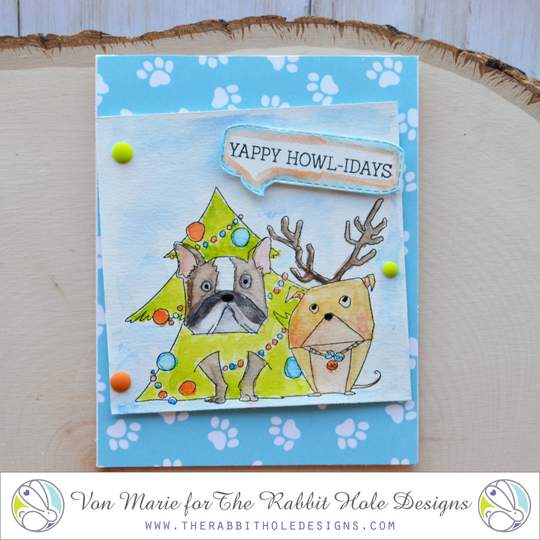 Bild 1 von The Rabbit Hole Designs Clear Stamps - Pawlidays - Weihnachten Hunde