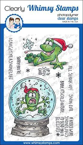 Bild 1 von Whimsy Stamps Clear Stamps  - Toadally Snowy -Frosch