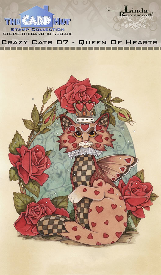 Bild 1 von The Card Hut Clear Stamps - Crazy Cats - Queen of Hearts