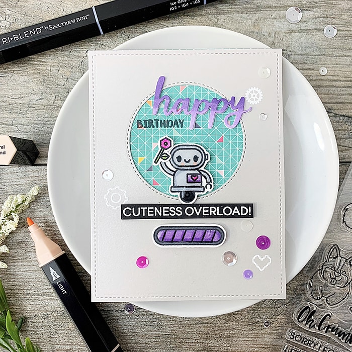 Bild 1 von Heffy Doodle Clear Stamps Set -  Bots of Love - Stempel