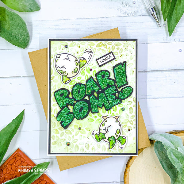 Bild 1 von Whimsy Stamps Die Stanze - Roarsome Word and Shadow Die Set