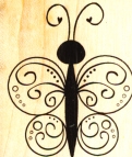 Bild 1 von Gummistempel Button Butterfly